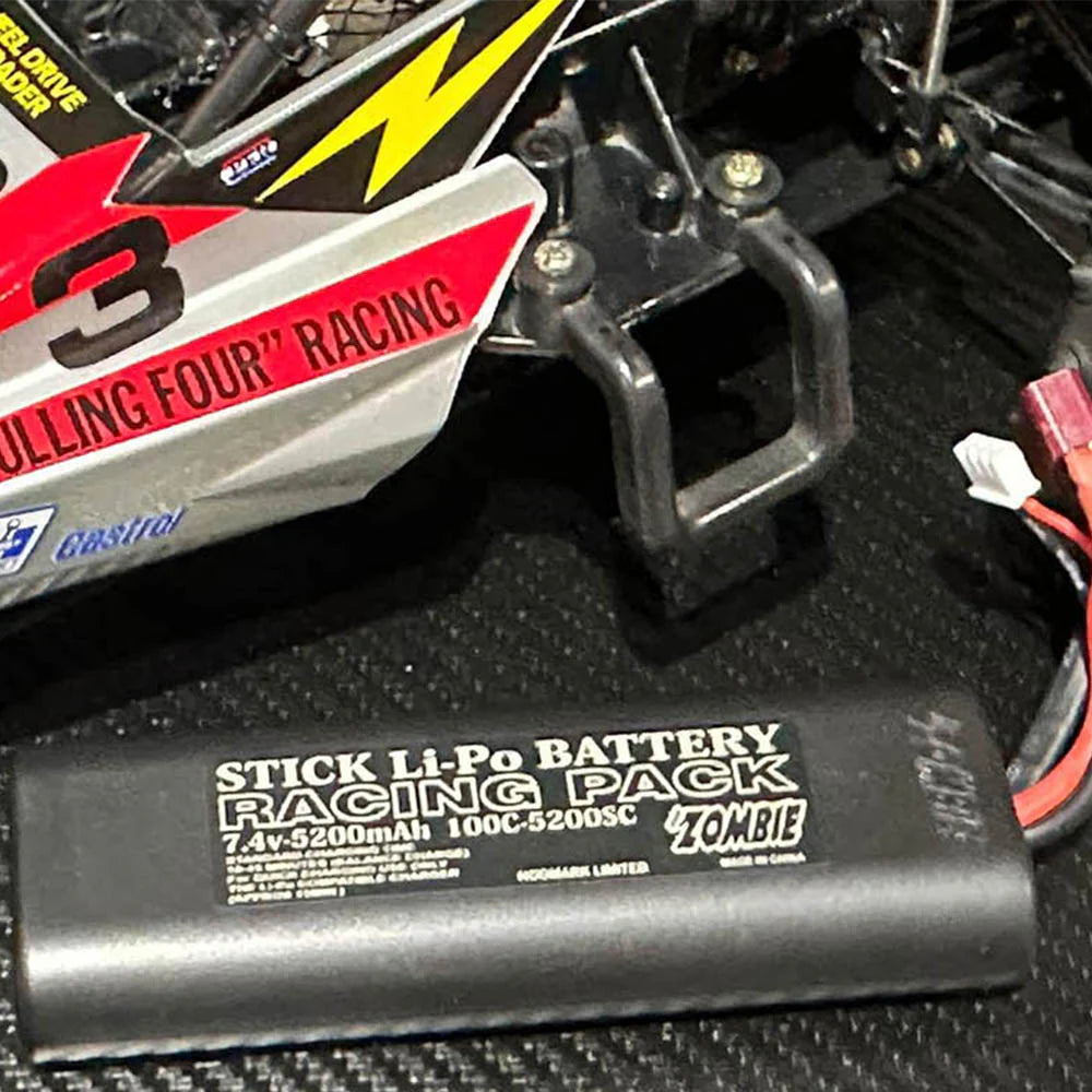 Team Zombie 5200mAh 7.4v 100c Tamiya stick pack (PERFECT SHAPE FOR RETRO TAMIYA)