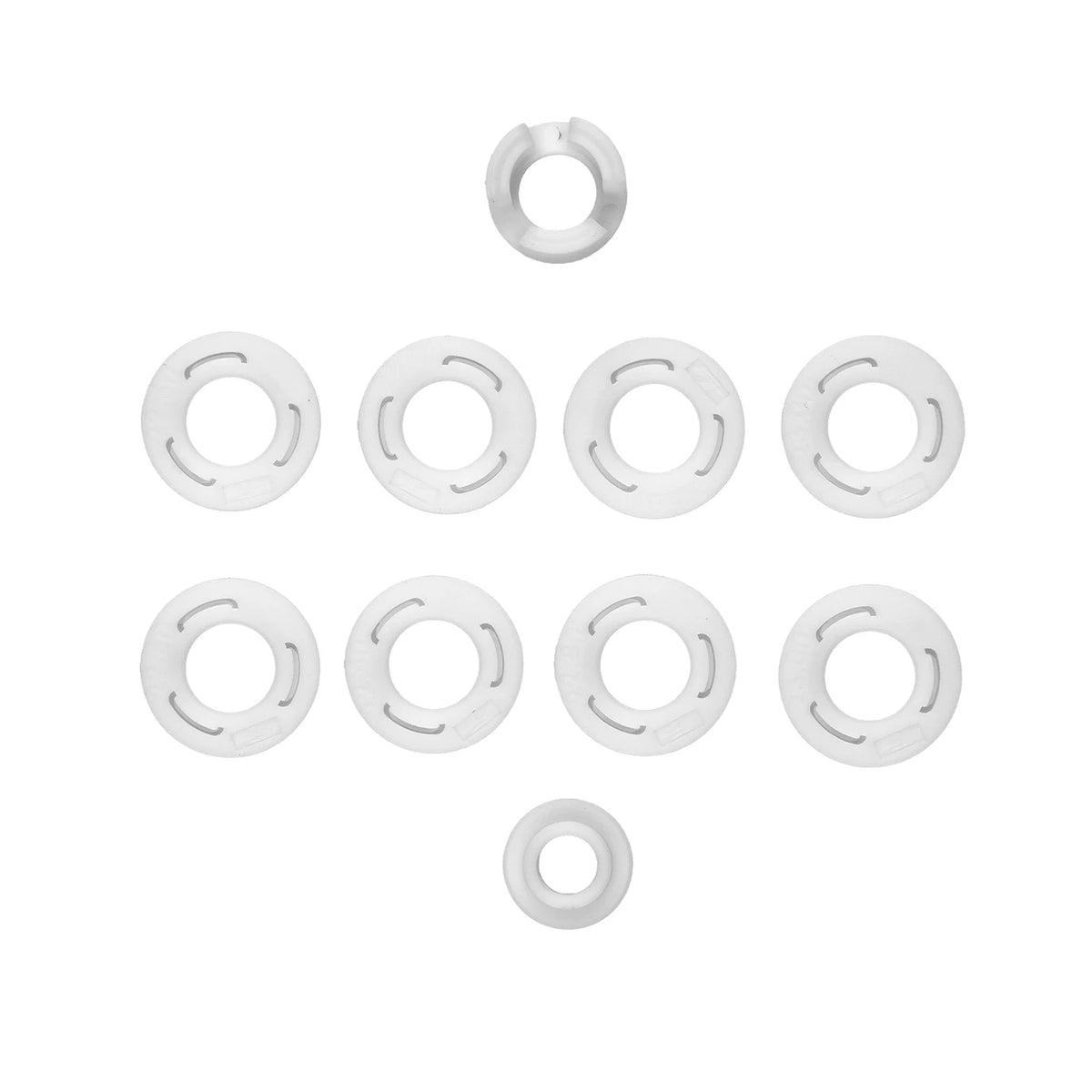 RC28R Factory Team Wheels Sidewall Flange Set (White)