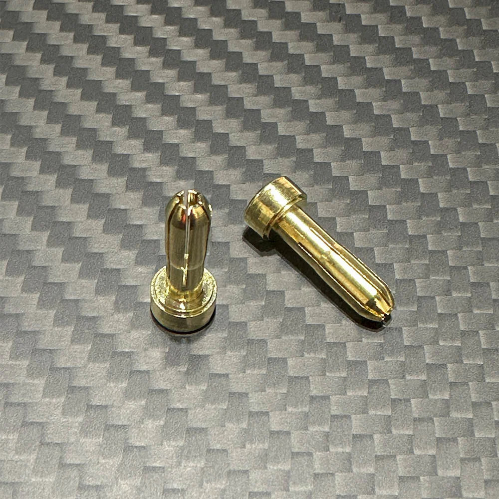 Team Zombie 4MM PLATED MALE TUBE PLUG (2)