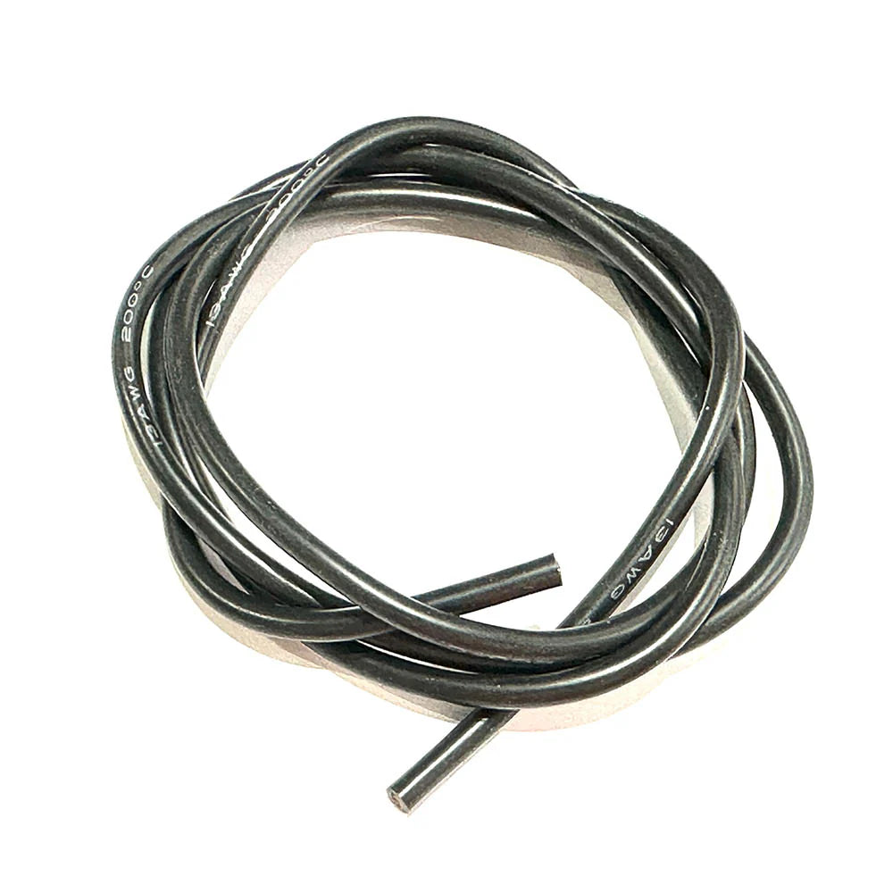 Team Zombie ultra soft silicone wire 14 awg (Black)