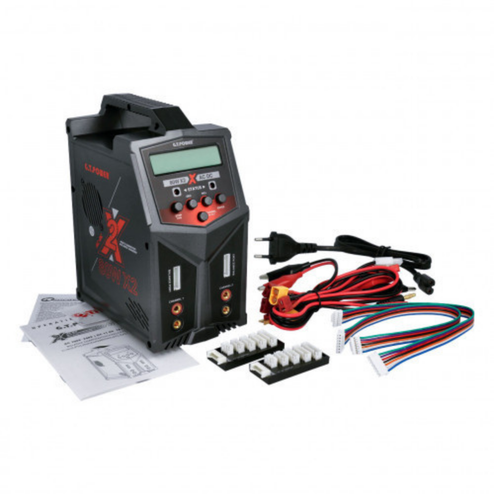 X2 Duo Charger 80W X2 Dual AC DC 7A