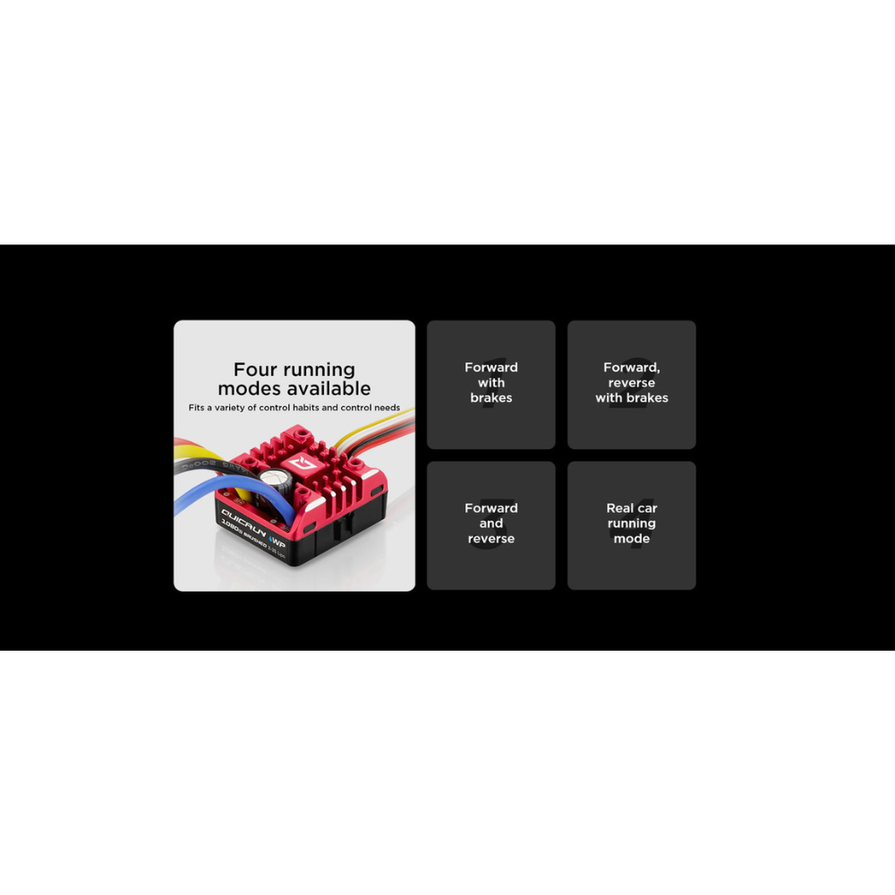 Hobbywing QUICRUN WP 1080 G2 Brushed ESC (2-3S)