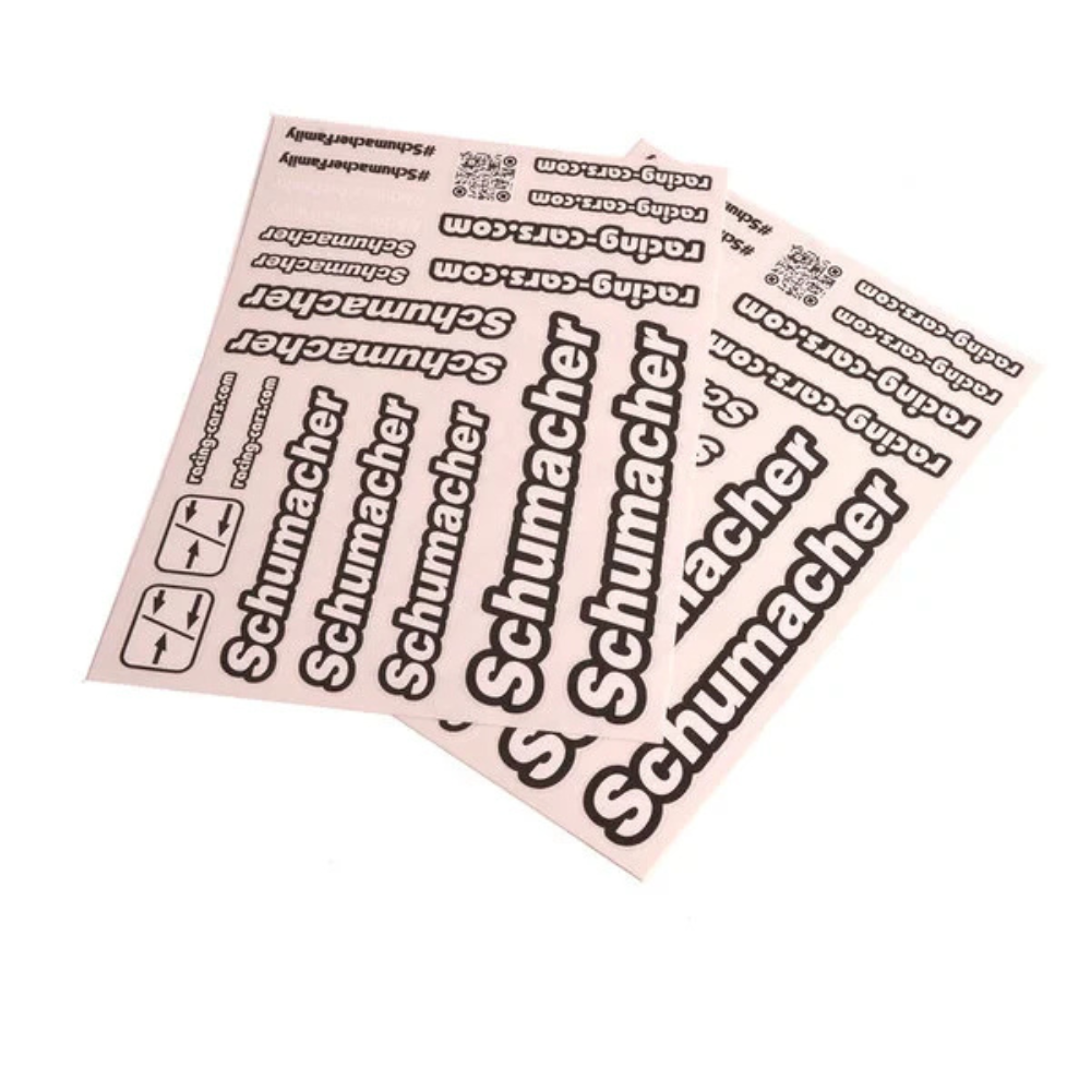U8586 Schumacher Decal Sheet - Black - pk2