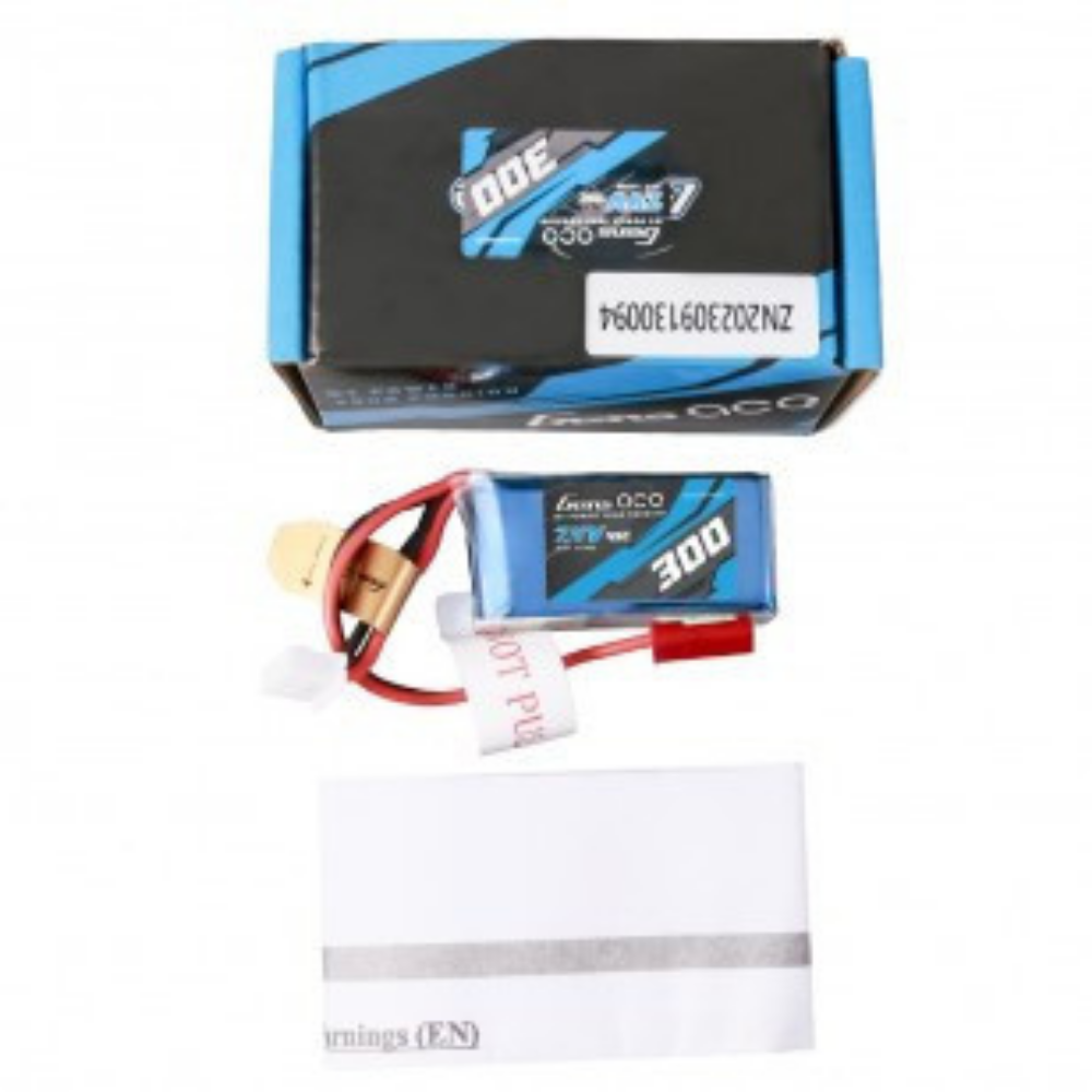 2S 7.4V 300mAh 45C Lipo Battery w/ JST-SYP Plug