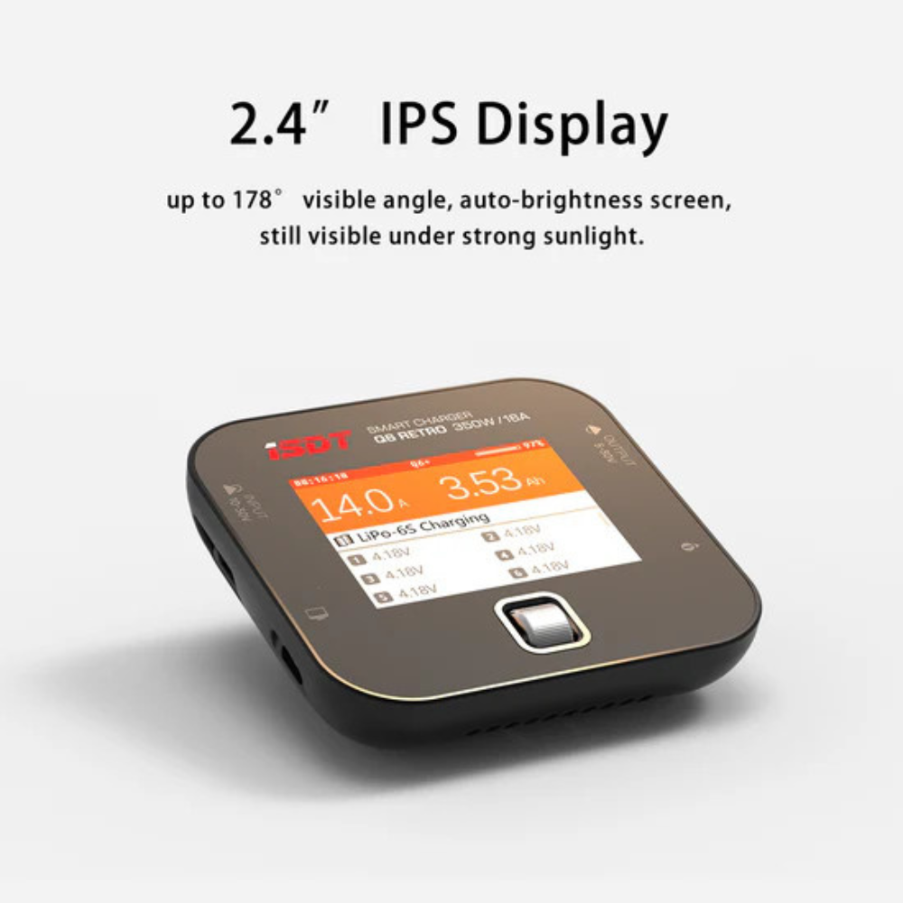 iSDT Q6 Retro DC 350W Mini Smart Charger for 1-6S Lipo battery