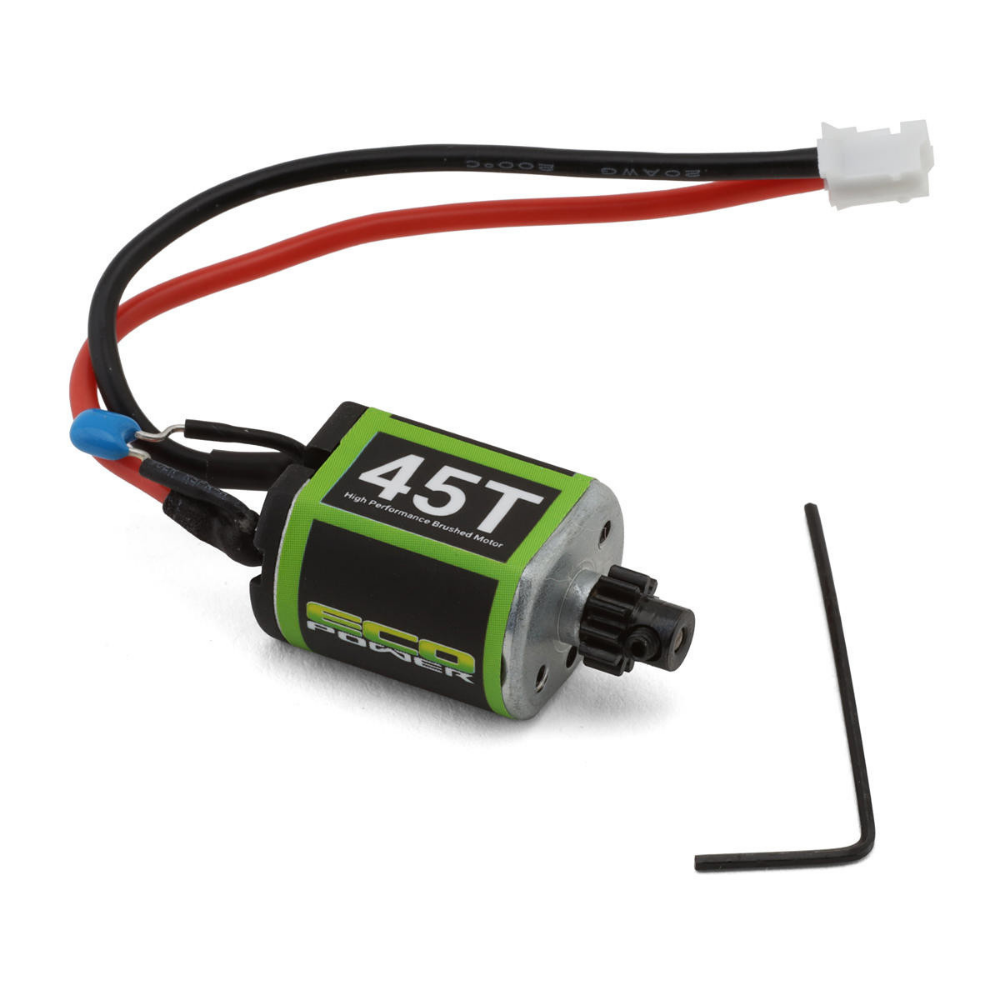 High Performance 45T Brushed Motor for Losi Micro-B & Micro-T w/Pinion Gear (PH2.0 Connector)