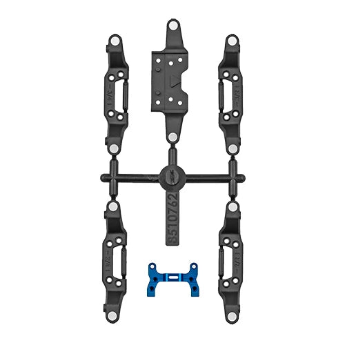 RC28R Upper & Lower Front Suspension Arm Set