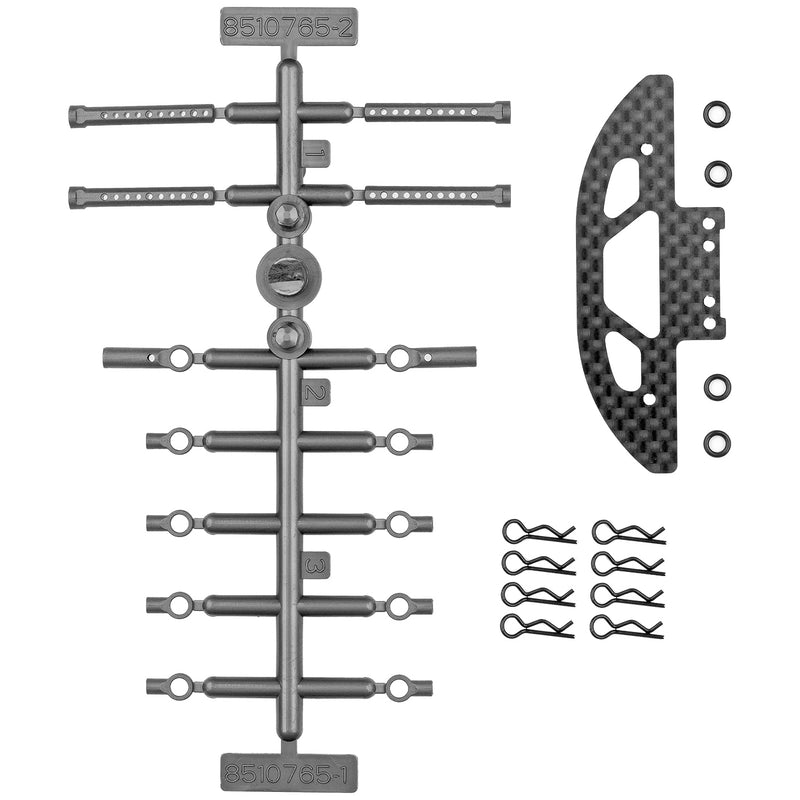 RC28 Front Bumper and Body Mount Set