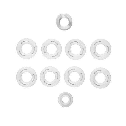 RC28R Factory Team Wheels Sidewall Flange Set (White)