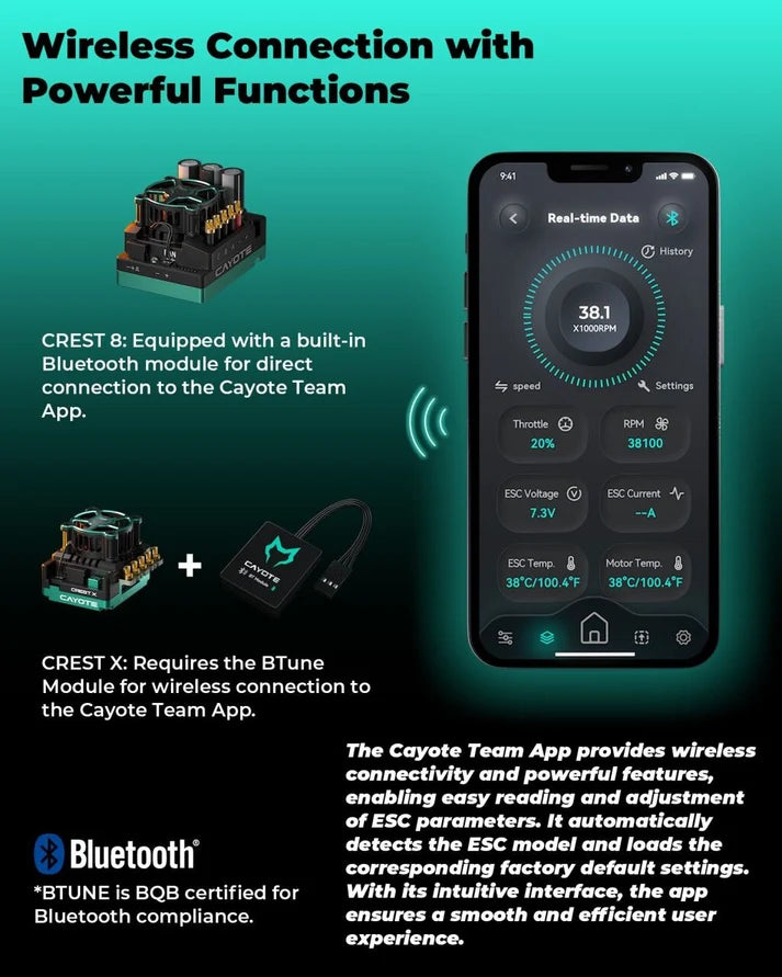 Racing B-Tune Bluetooth Module for Cayote ESC