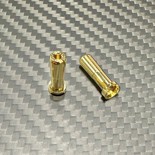 Team Zombie 5mm plated male tube plug (2)