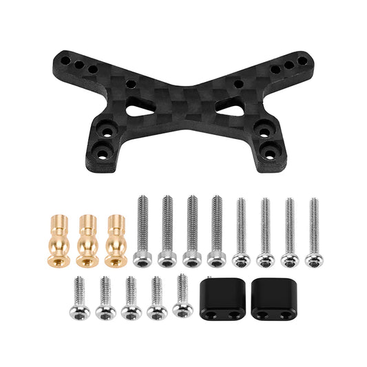 Carbon Fiber Shock Towers with Shock Mount Spacer for Losi Micro-B Micro-T