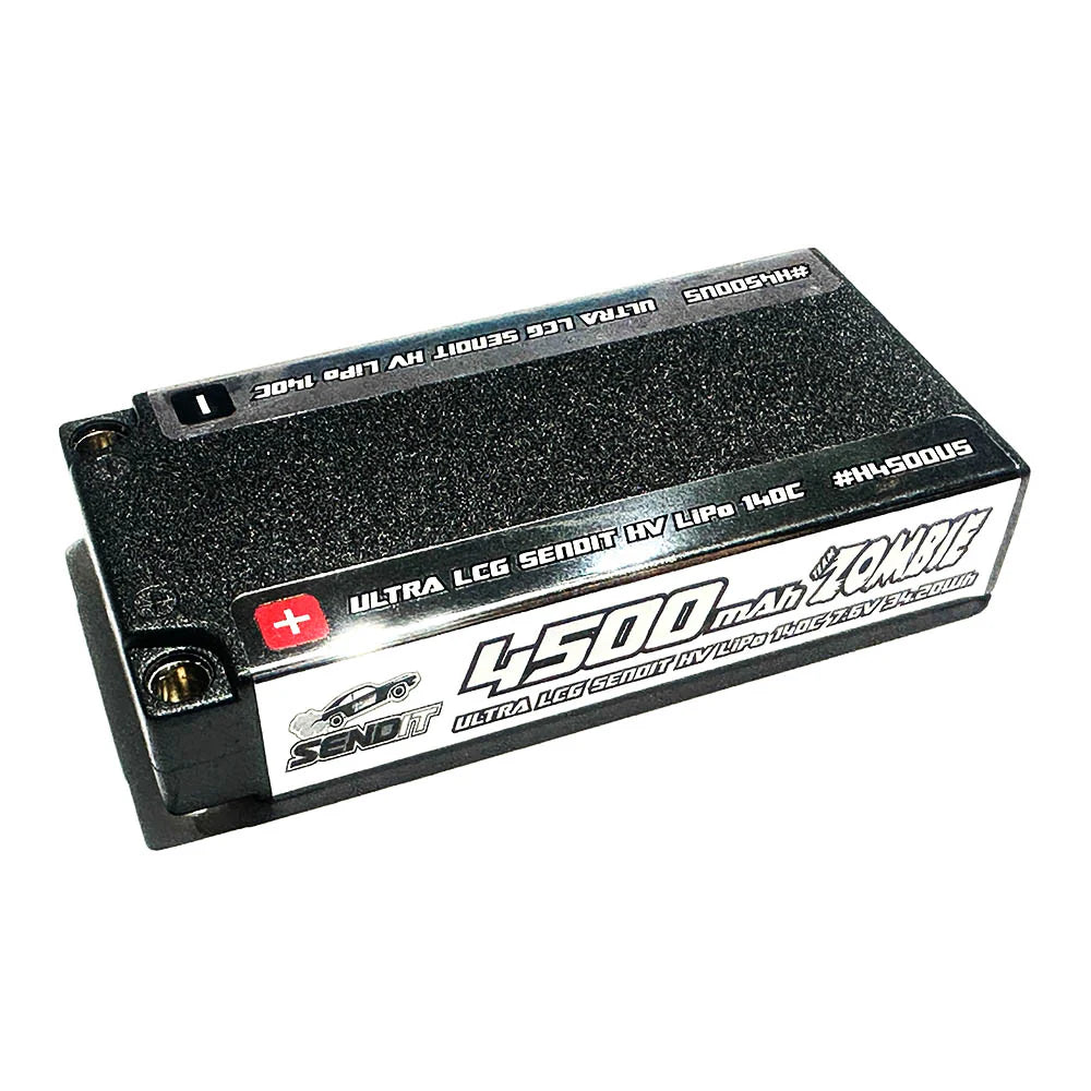 Team Zombie SENDIT 4500mAh 7.6v HV 140c ULCG shortie EFRA, BRCA, ROAR APPROVED