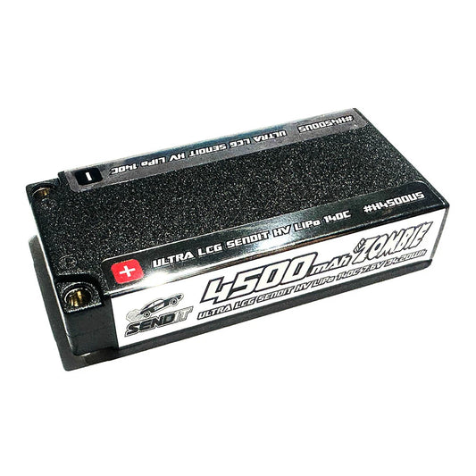 Team Zombie SENDIT 4500mAh 7.6v HV 140c ULCG shortie EFRA, BRCA, ROAR APPROVED