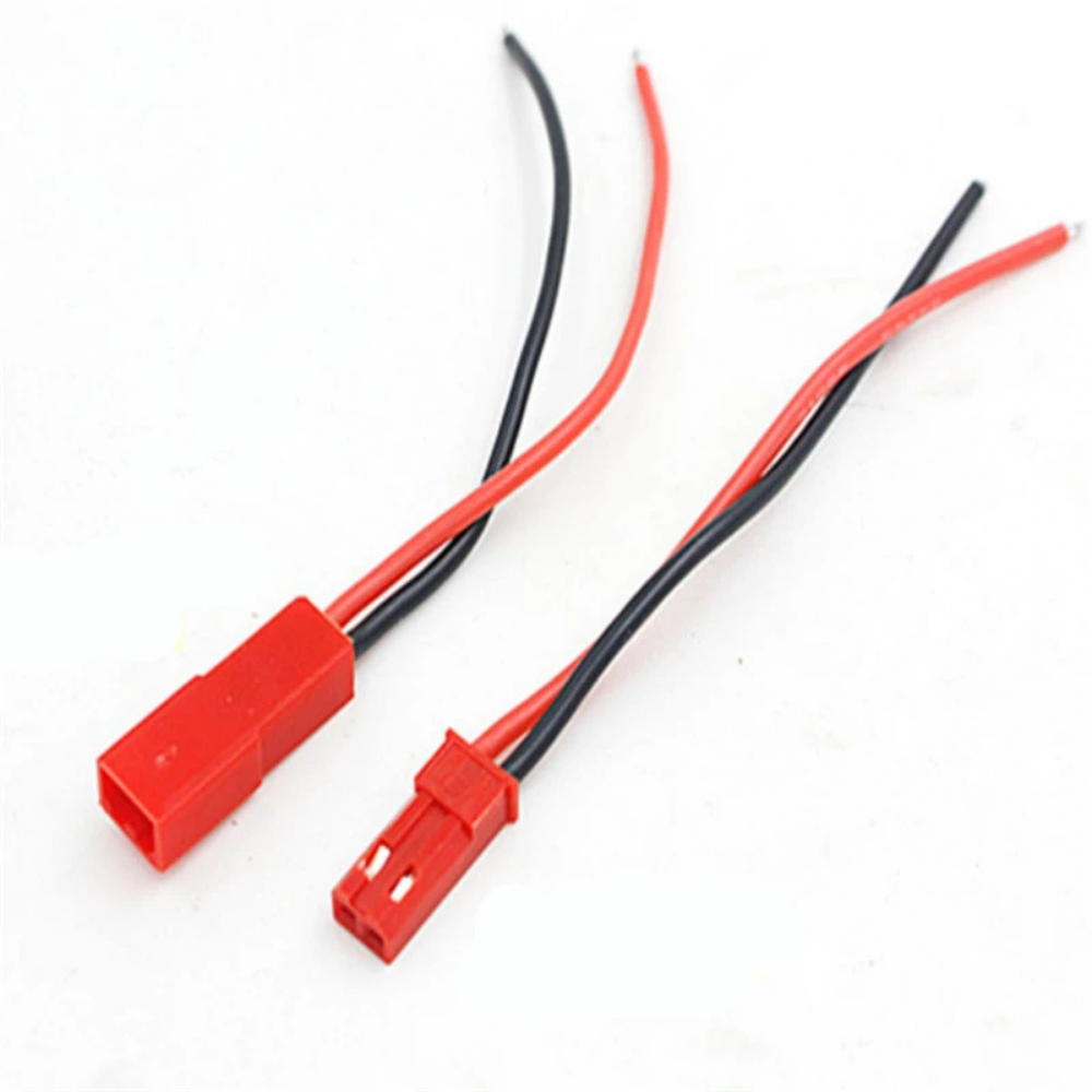JST Connector / JST plug Male & Female 100mm (24 AWG soft silicon cable)