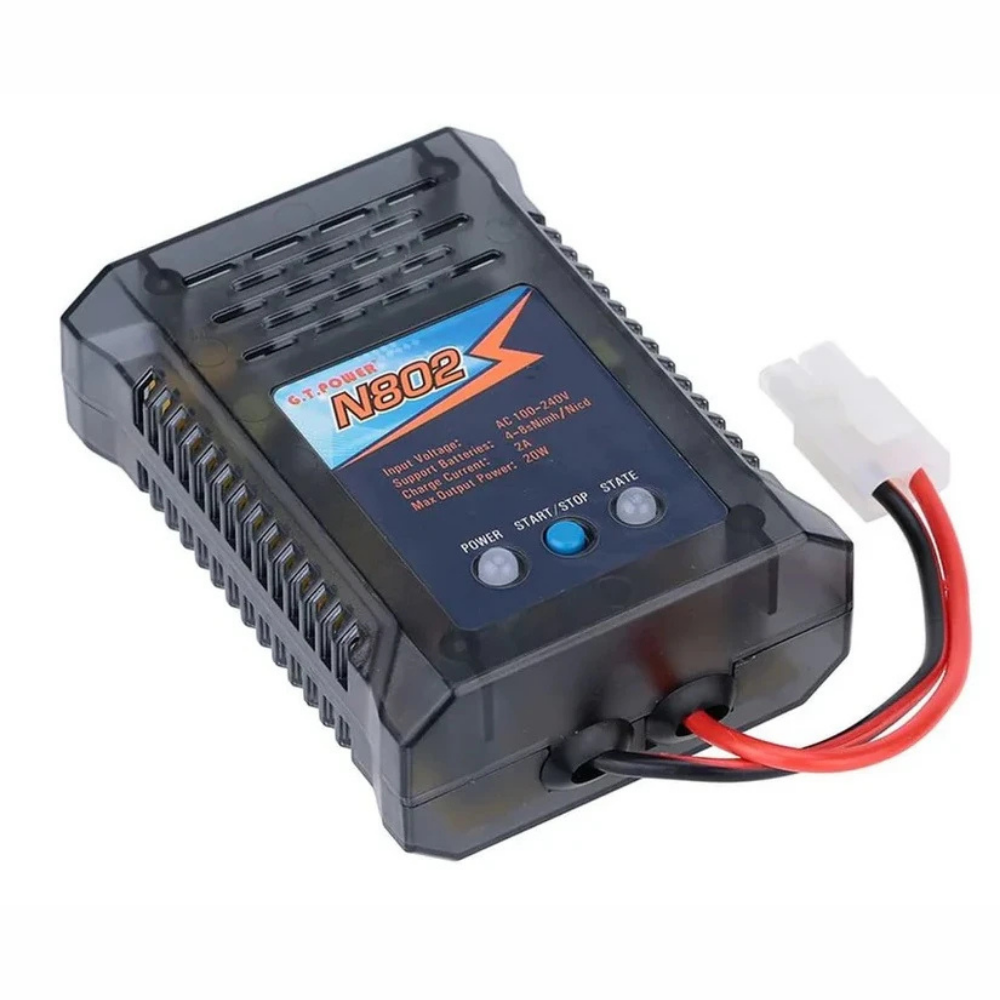 N802 2A Fast Charger for NiMh/NiCad Batteries 6v - 9.6v with Tamiya Plug