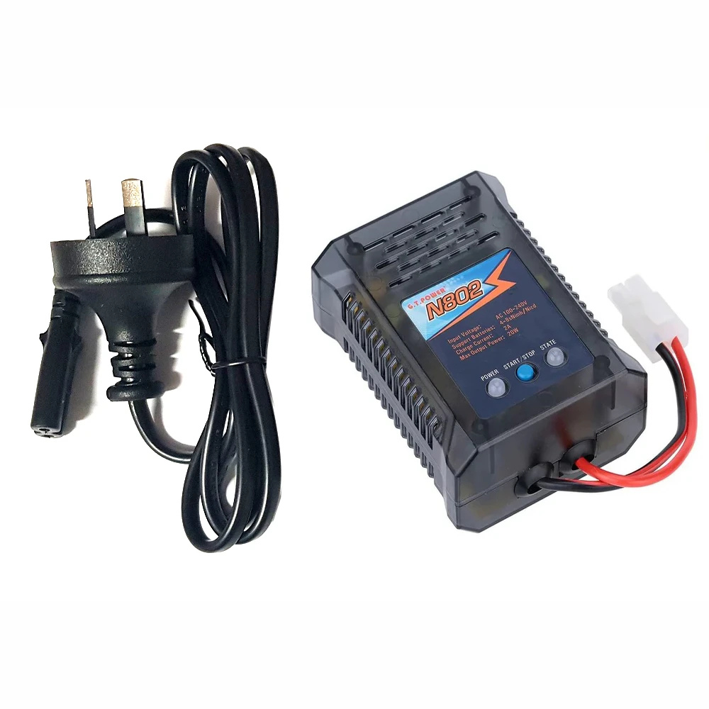N802 2A Fast Charger for NiMh/NiCad Batteries 6v - 9.6v with Tamiya Plug