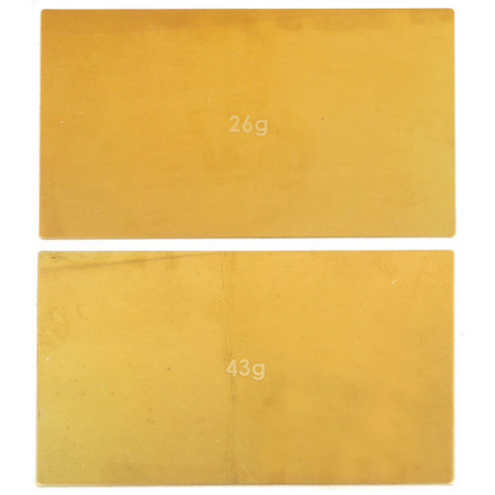 LiPo Battery Brass Weight Plate Set (1x 26g & 1x 43g)