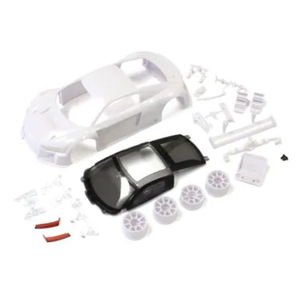 Mini-Z Audi R8 LMS 2015 White body set (w/RWD Wheels)