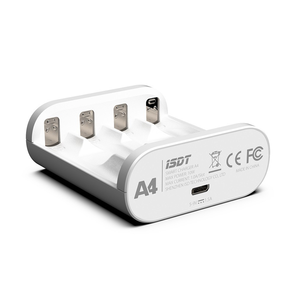 ISDT A4 10W 1.5A DC Smart Battery Charger for 10500 12500 AA AAA Battery
