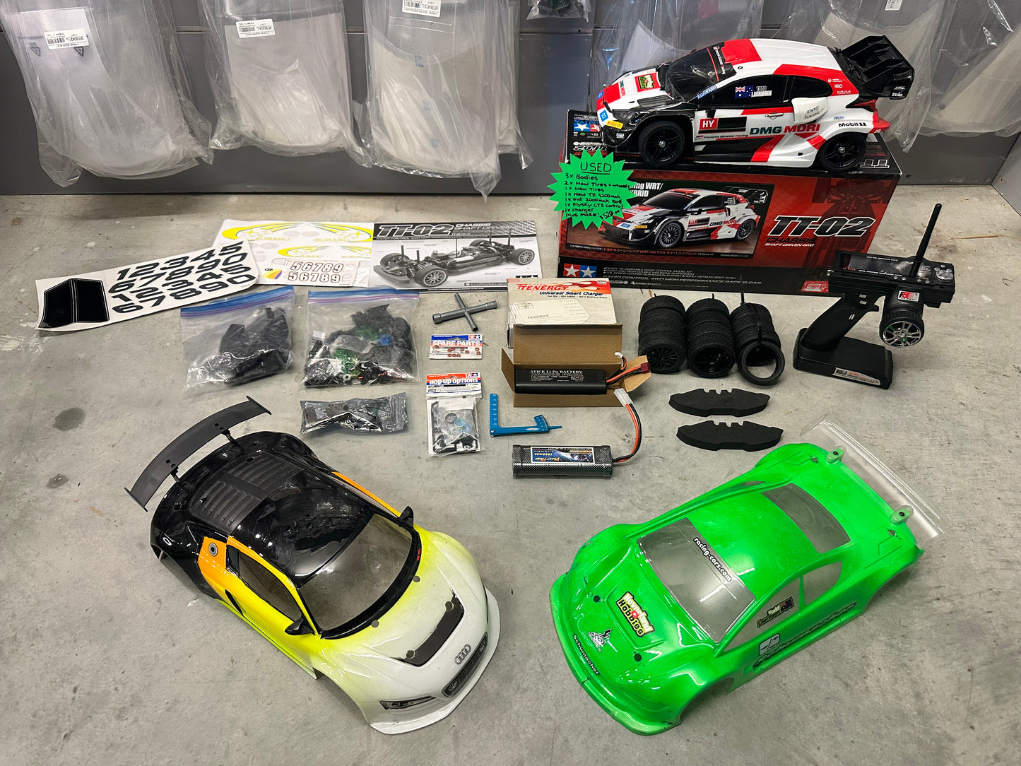 Tamiya TT02 On-Road Touring Car - FULL RTR STARTER PACKAGE