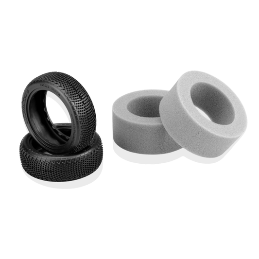 JConcepts Fuzz Bite LP 4WD Front Tires (Pink)