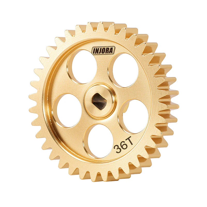 Brass Transmission Main Gear with Plastic Motor Pinion for Losi Micro-B Micro-T