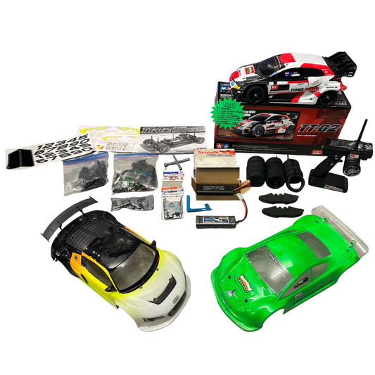 Tamiya TT02 On-Road Touring Car - FULL RTR STARTER PACKAGE