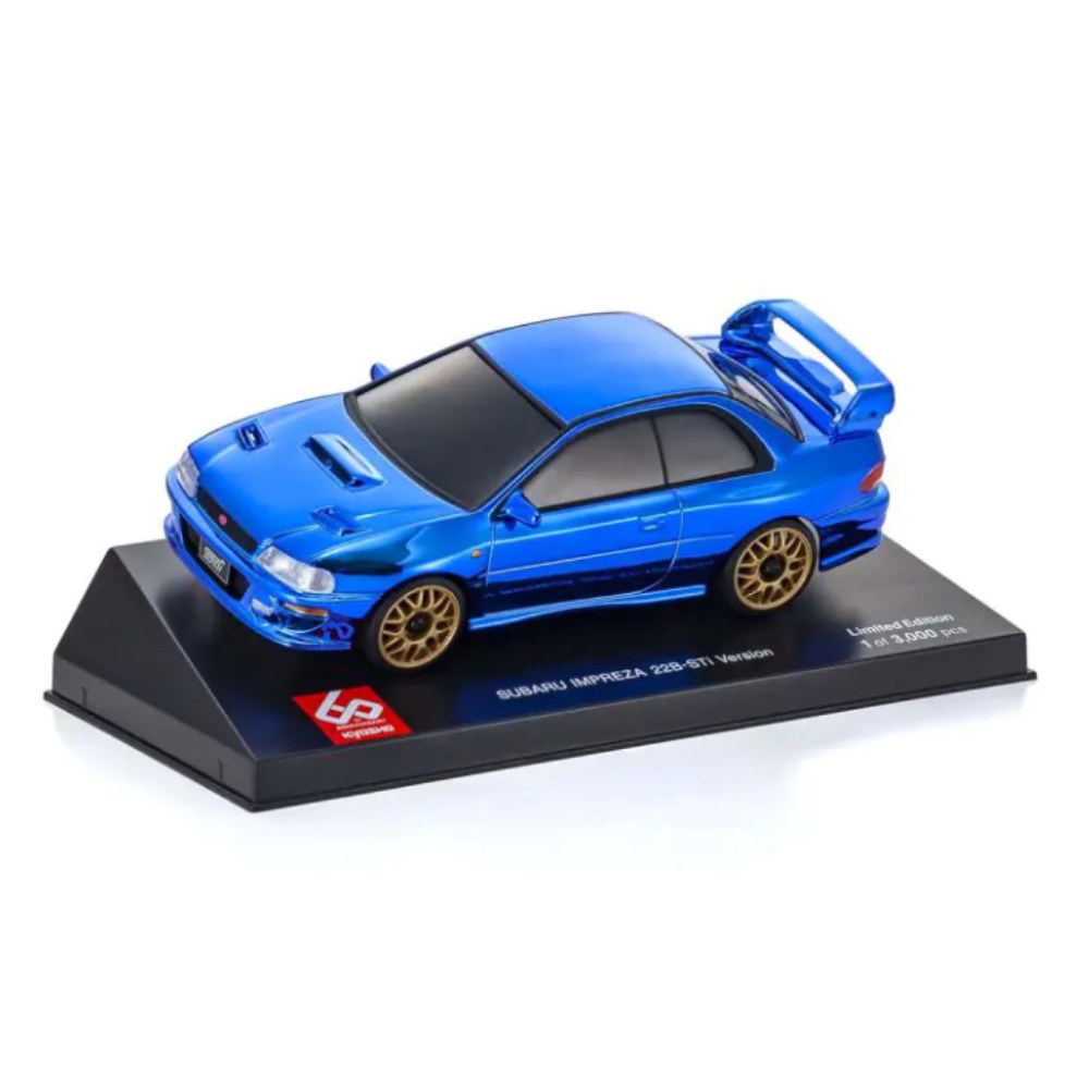 Kyosho Mini-Z Subaru Impreza 22B-STi Version Chrome Blue 60th Anniversary Body Shell