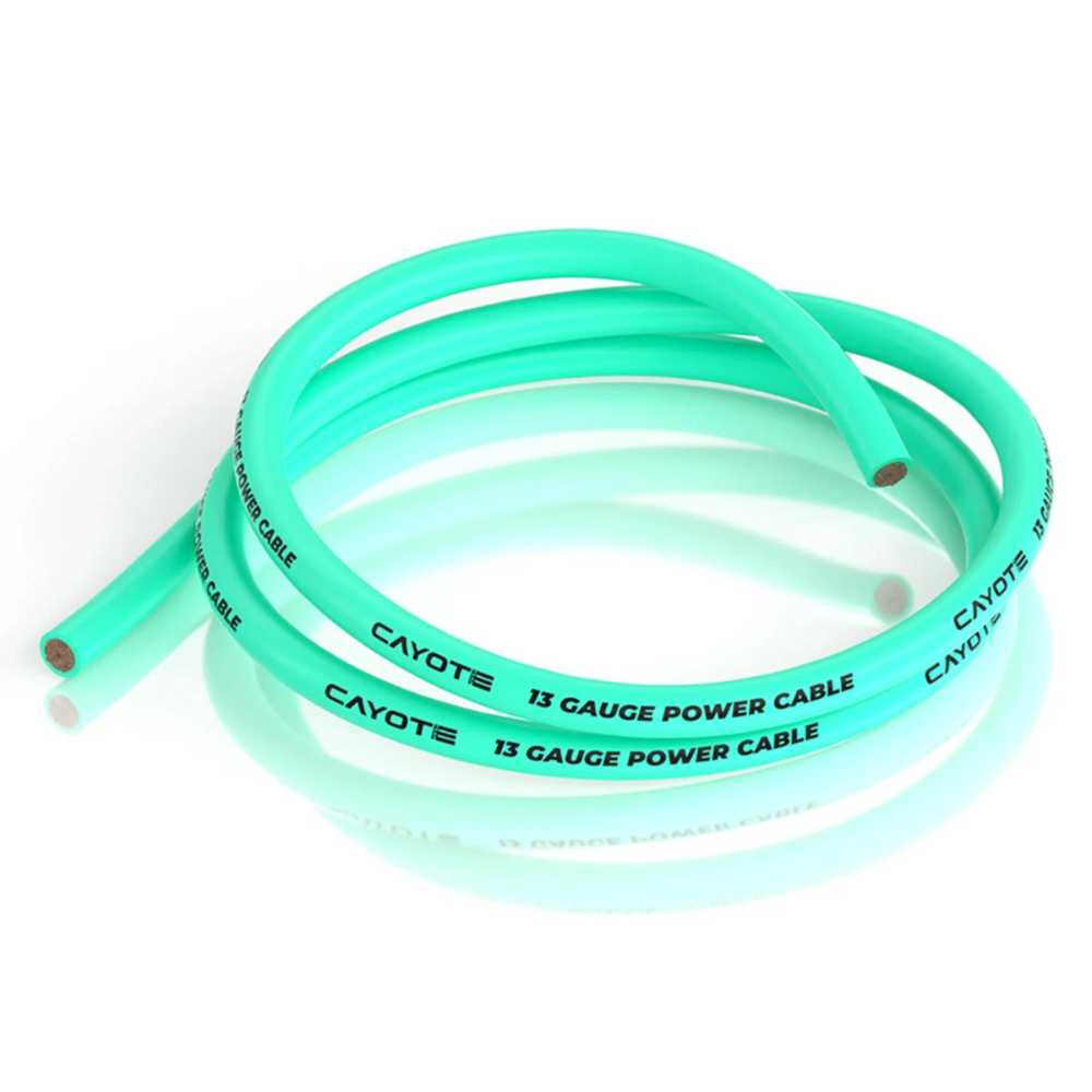 Cayote Thin-Wall Silicone Wire (Aurora Green) (1 Meter) (13AWG)