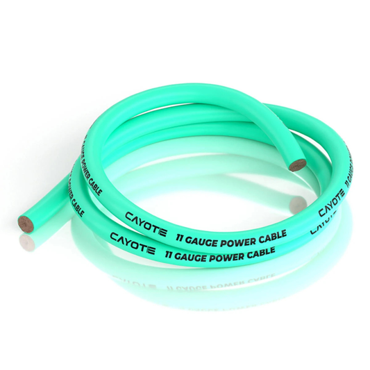 Cayote Thin-Wall Silicone Wire (Aurora Green) (1 Meter) (11AWG)