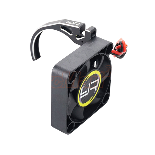 Yeah Racing - Aluminum 7075 Fan Mount w/ YA-0327 40mm Fan for 540 Motor (Black)