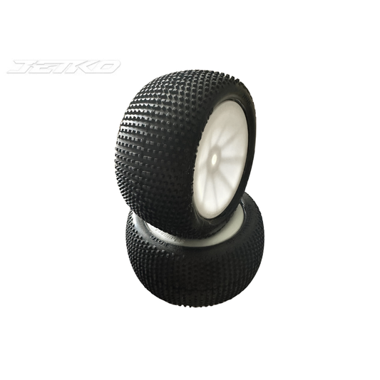 NZRCA 2026 Control 1/10 Off Road Rear Tyres 2WD & 4WD Buggy – Pre Mounted on U4366