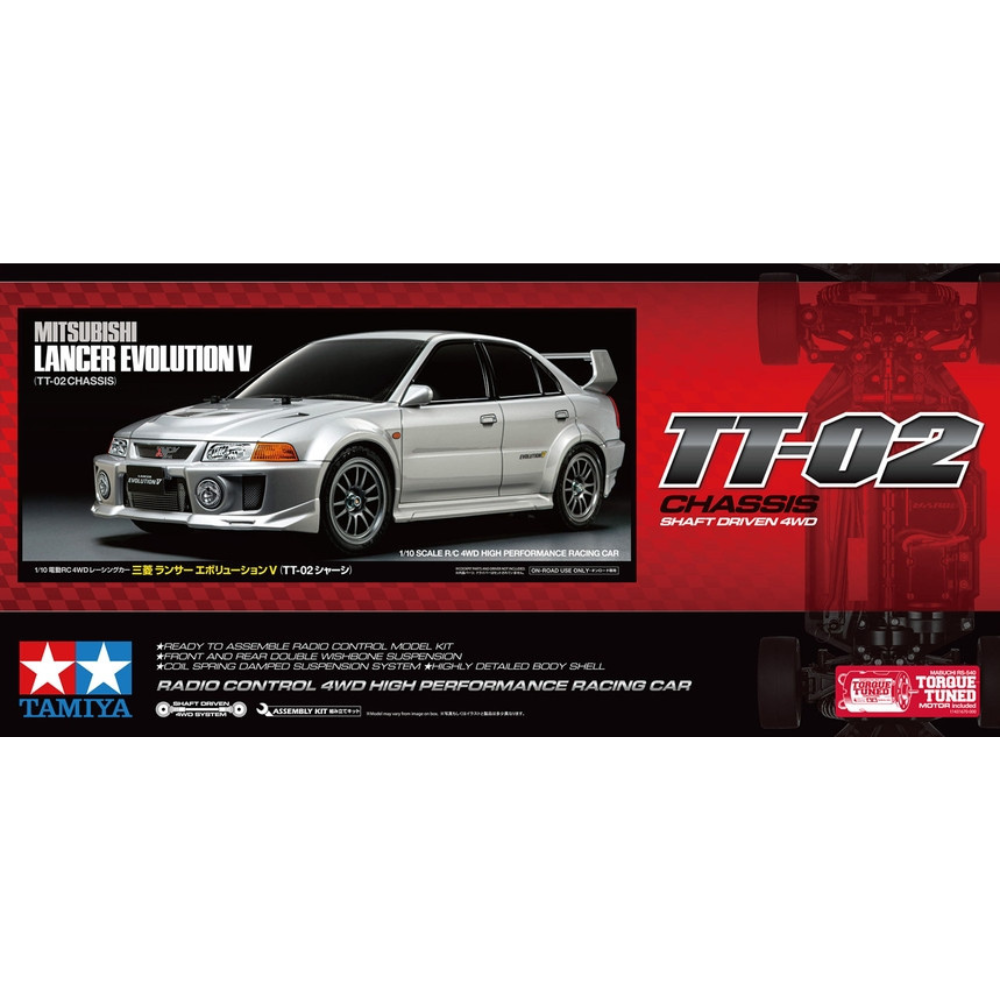 Tamiya Mitsubishi Lancer EVO V TT02 (ESC included)