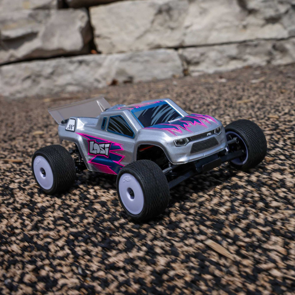 Losi 1/28 Micro-T 2WD Truggy RTR (Silver)