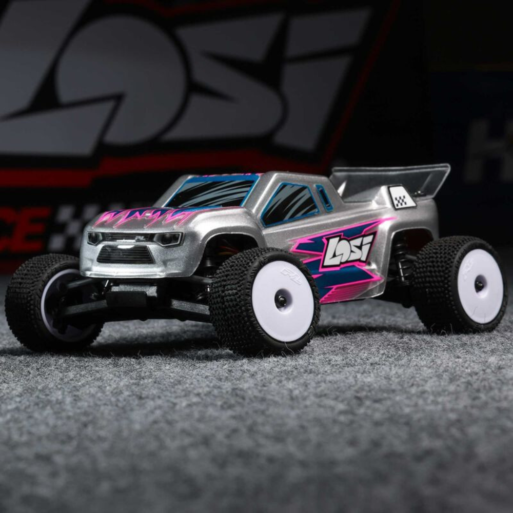 Losi 1/28 Micro-T 2WD Truggy RTR (Silver)