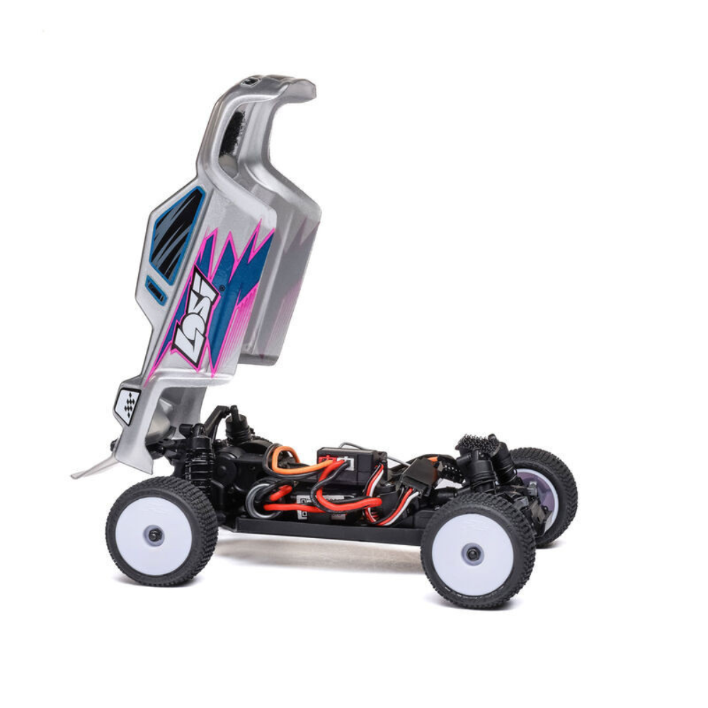 Losi 1/28 Micro-T 2WD Truggy RTR (Silver)