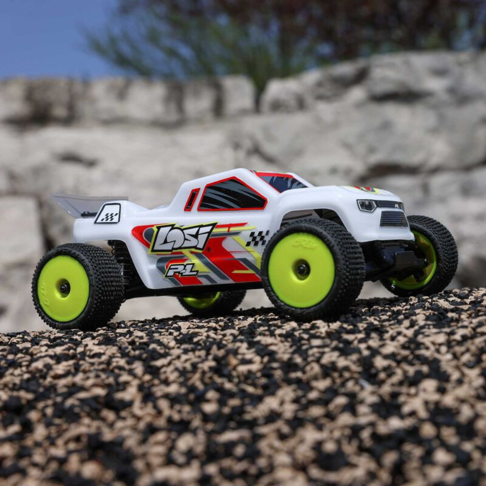 Losi 1/28 Micro-T 2WD Truggy RTR (White)