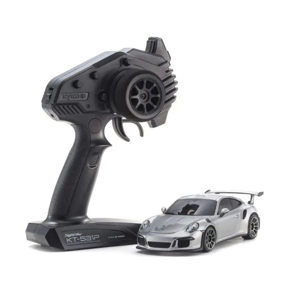 Kyosho MINI-Z RWD MR-04 Porsche 911 GT3 RS GT Silver Metallic