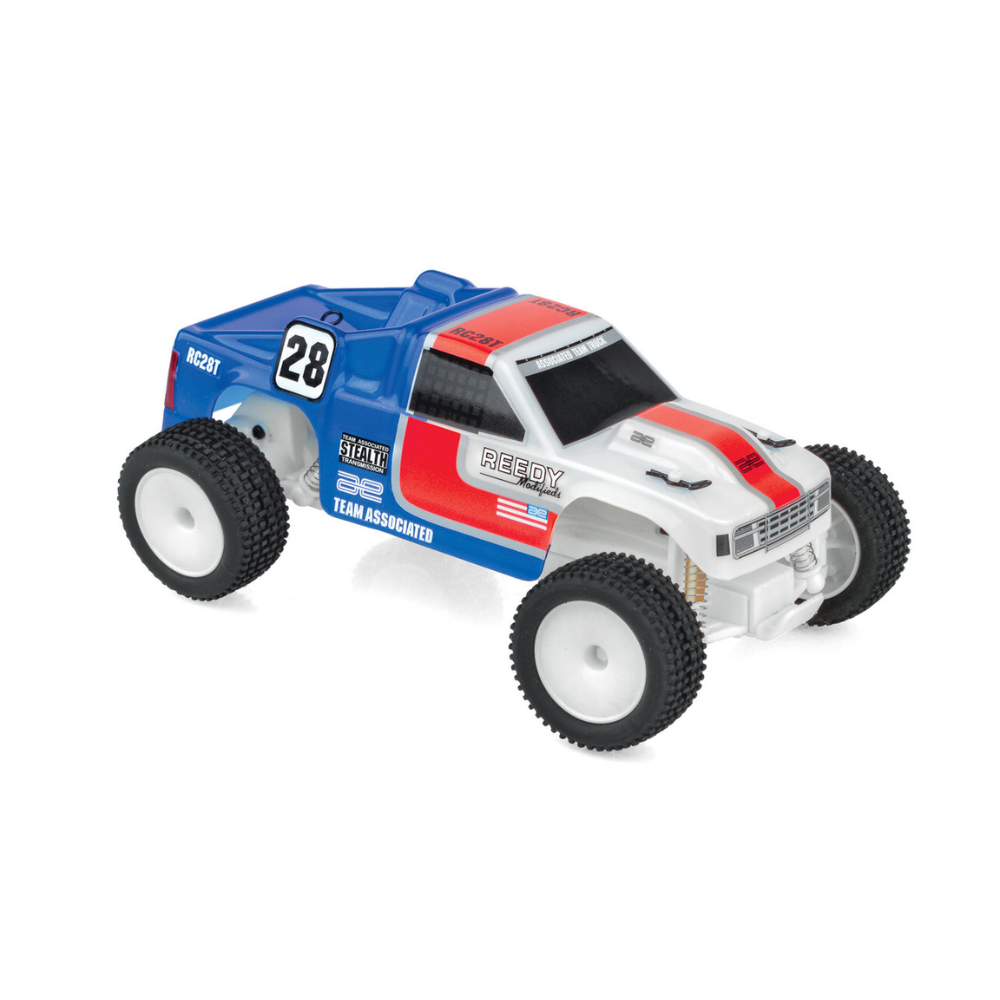Team Associated RC28T Zoom 1/28 RTR 2WD Micro RC10T Truck w/2.4GHz Radio, Integrated Battery & USB-C Cable